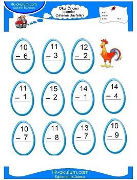 Çocuklar İçin toplam işlemi yaprak testleri 